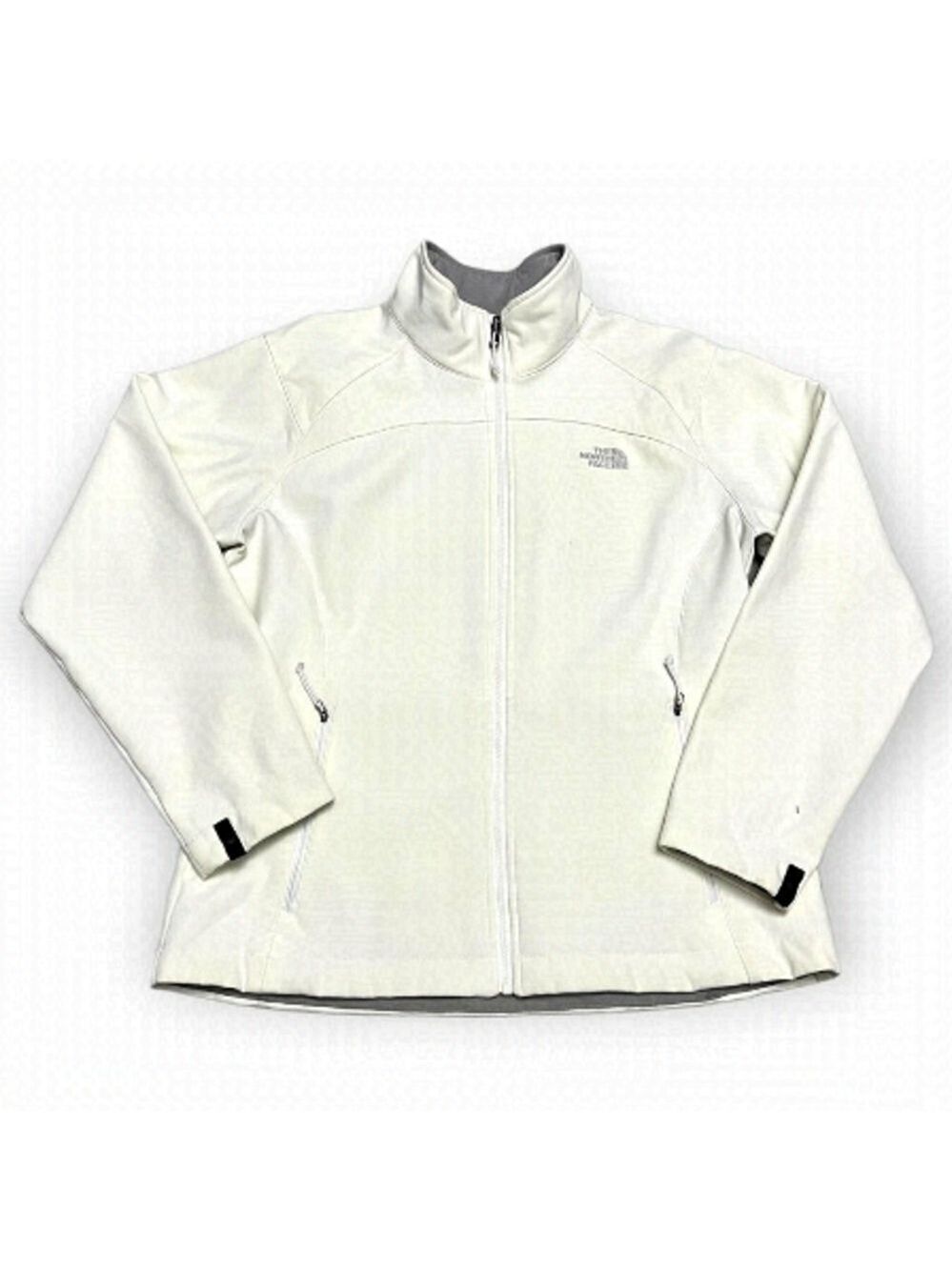 The North Face Soft Shell Cream Outdoor Designer Jacket - Womens Large